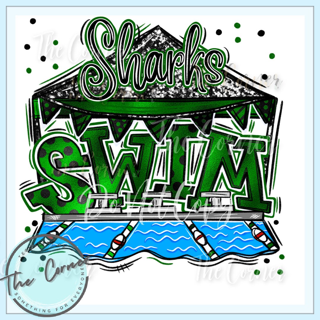 Custom Swim Team Heat Transfer Htv Swimming Team Sublimation Etsy