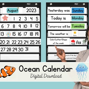Ocean Calendar for Classroom