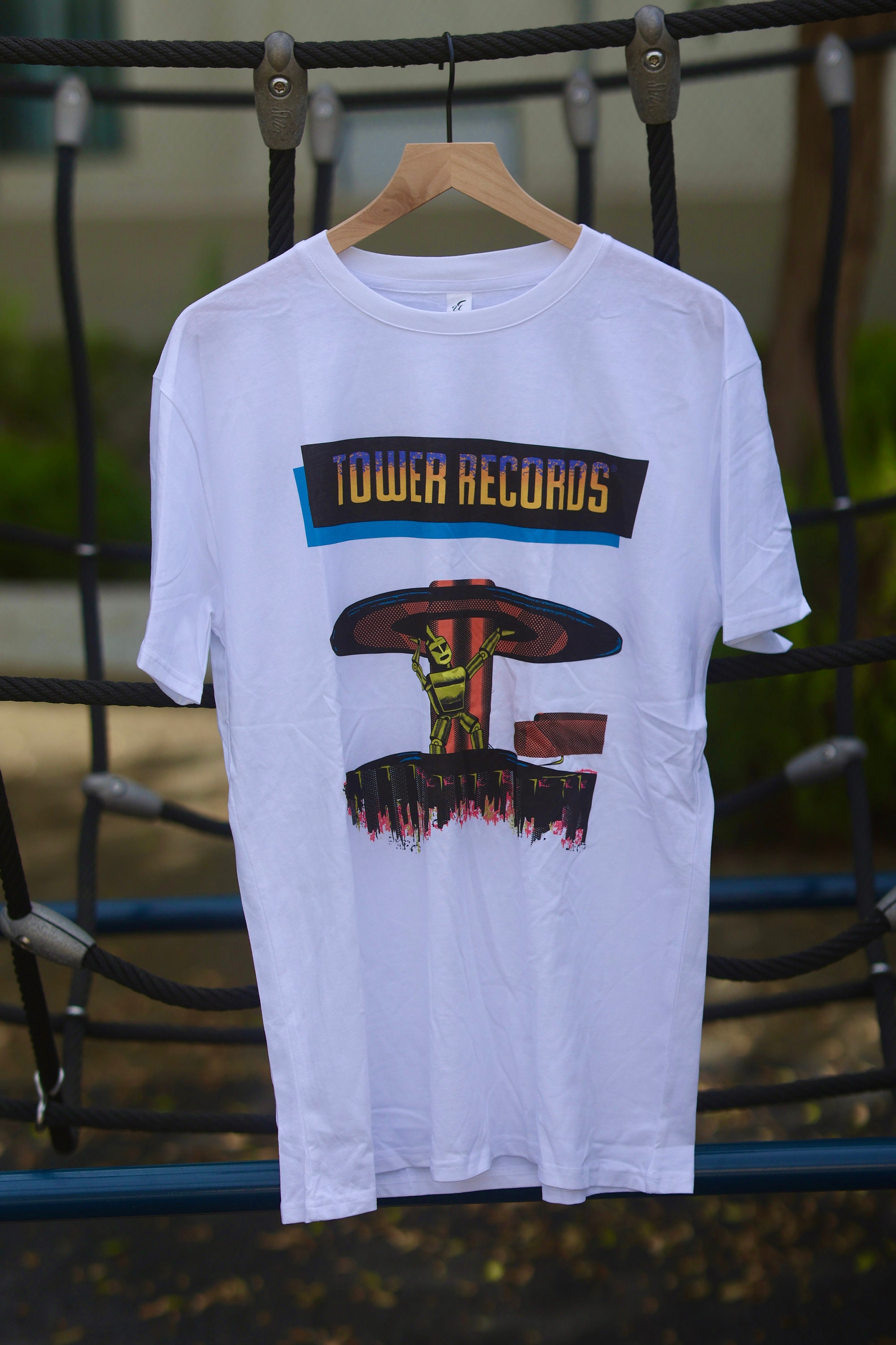 Tower Records Tee - Etsy Tower Records Tee - Etsy
