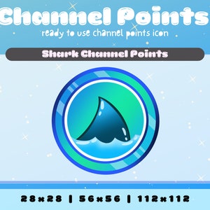 Shark Fin Channel Points Icon | Reward Icon for Twitch