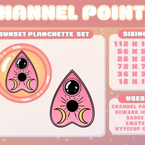 Pinke Planchette Twitch Channel Punkte | Spuk Emote