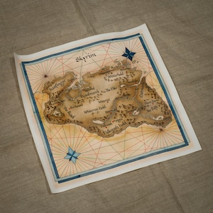 Mapa de lienzo de Skyrim, The Elder Scrolls30x30