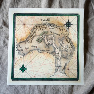 Mapa de Cyrodiil, Elder Scrolls 30x30cm