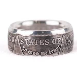 Silver Morgan Dollar Coin Ring