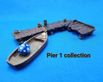 Miniature Dock | Pier | Boardwalk | Swamp | Berez | Modular | Dungeons & Dragons
