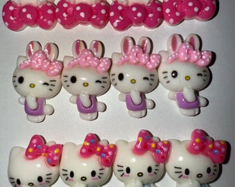 NEW Kawaii Kitty Pastel Colored Nail Charms | Adorable Summer Collection | Unique Limited Edition Kawaii Charms | Nail Art & Crafts