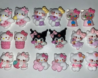 Kawaii Kitty Nail Charms | Flatback DIY Resin Charms | Arts and Crafts