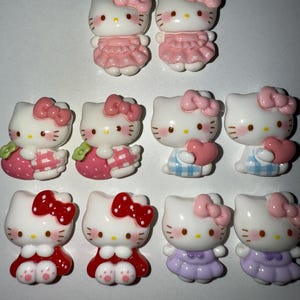NEW Kawaii Kitty Pastel Colored Nail Charms | Adorable Summer Collection | Unique Limited Edition Kawaii Charms | Nail Art & Crafts