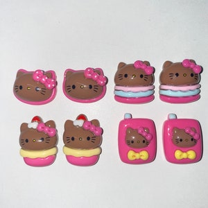 Adorable Kawaii Kitty Charms | Limited Edition Rare Chocolate Resin Charms