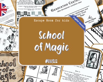 School of Magic | printable escape game