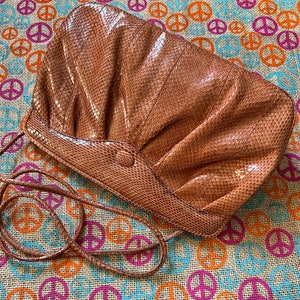 WALBORG Genuine Snakeskin Shoulder Bag Clutch