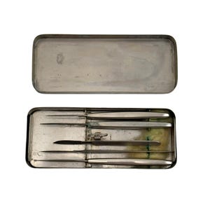 Vintage Collin Paris Surgical Instrument Set – Original Case – Untouched Condition