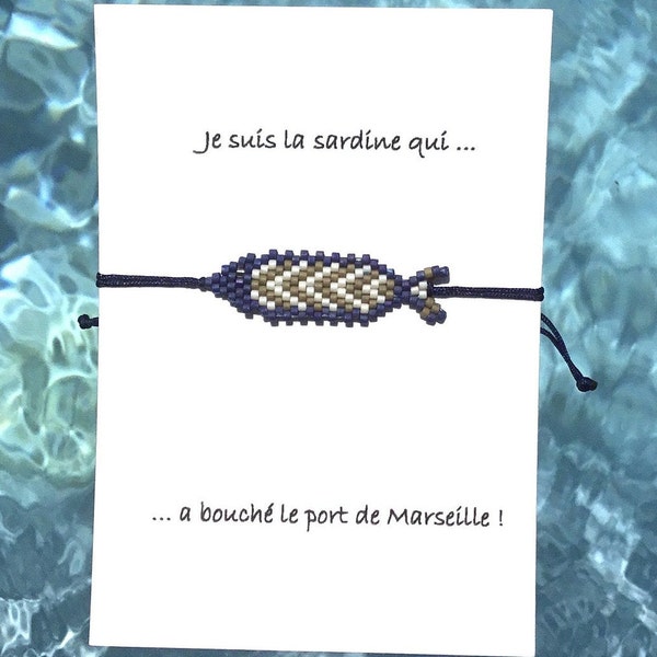 Bracelet Homme "Sardine de Marseille"