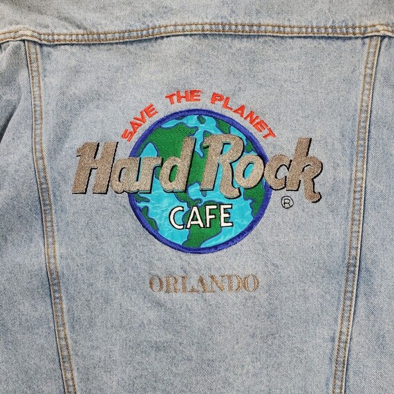 Vtg 90s Hard Rock Cafe Save The Planet Orlando Je… - image 4