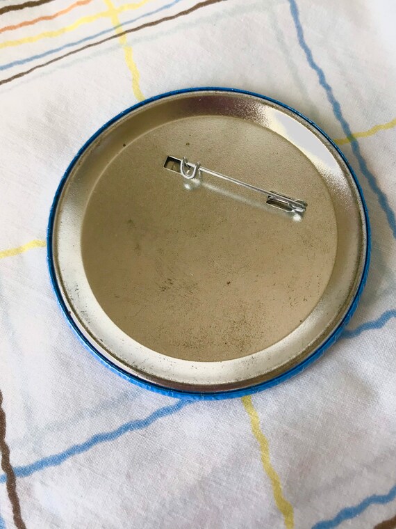 Weird SUPER GEORGE pinback button Superman presid… - image 3