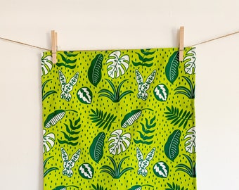 Tropical Leaves Tea Towel