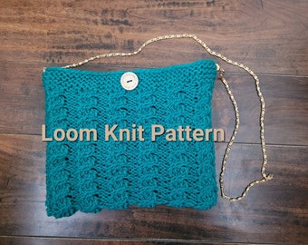 Geldbörse mit Zopfmuster - Loom Knit Pattern - Small Gauge Loom