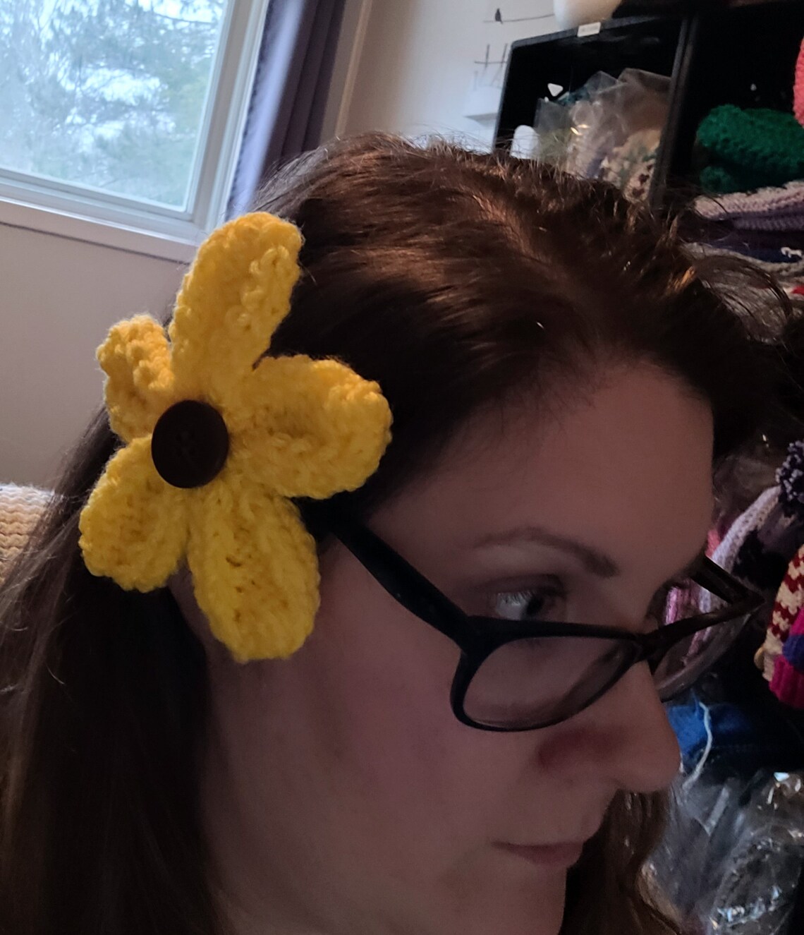 Loom Knit Flower Pattern Etsy