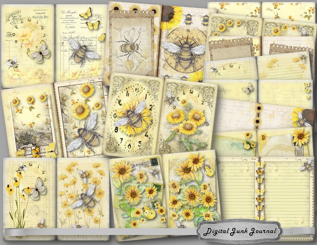 Old Books & Papers Paper Pack, Printable Vintage Paper, Scrapbook Paper  Pack, Printable Paper, Crafting Paper, Junk Journal - 002563