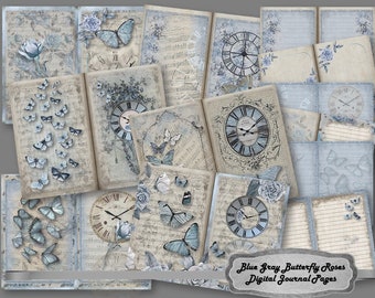 ジャンクジャーナル、デジタルダウンロード、印刷可能、シャビー