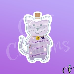 Kitty Magic Potion Sticker