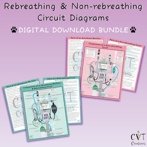 Rebreathing & Non-rebreathing Circuit Diagram Bundle (Digital Download)