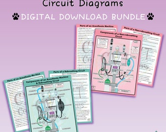 Rebreathing & Non-rebreathing Circuit Diagram Bundle (Digital Download)
