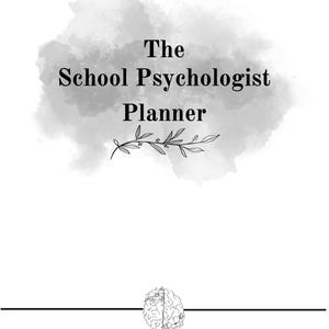 School Psychologist Planner