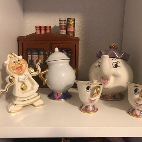 mrs potts and chip ceramic tea set