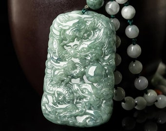 Details about   100% Natural Jade Hand-carved Natural green Jade Pendant Rose 