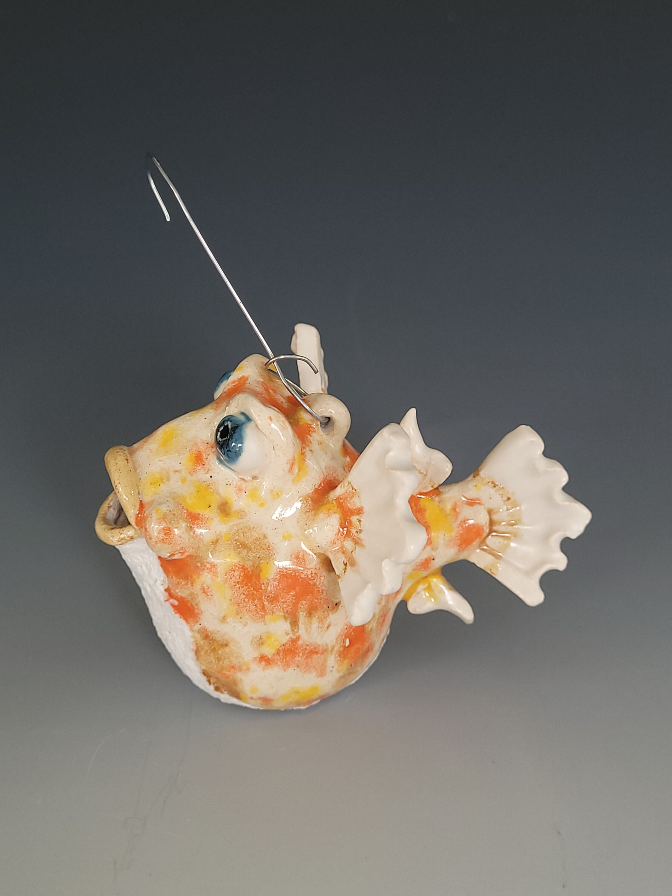 Pufferfish Ornament Art Ceramic Modern Sculpture Tabletop Etsy