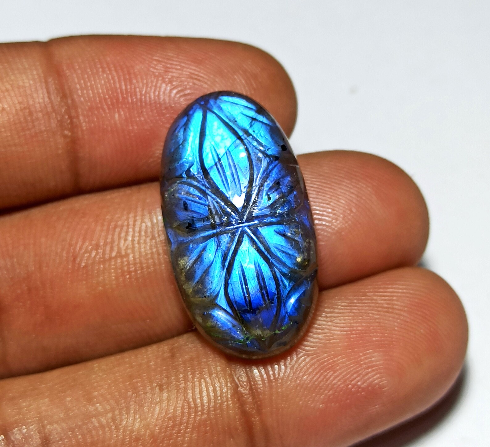 Natural Labradorite Hand CarvingHand Carved Loose Etsy