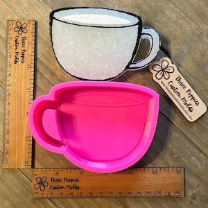 Coffee Cup Mug Silicone Freshie Mold for aroma beads and freshies
