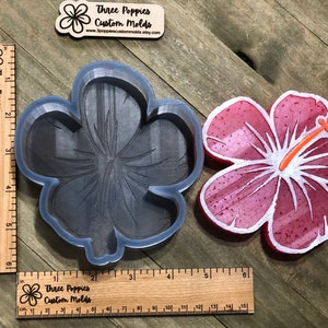 Hibiscus Flower Freshie silicone mold for freshies and aroma beads