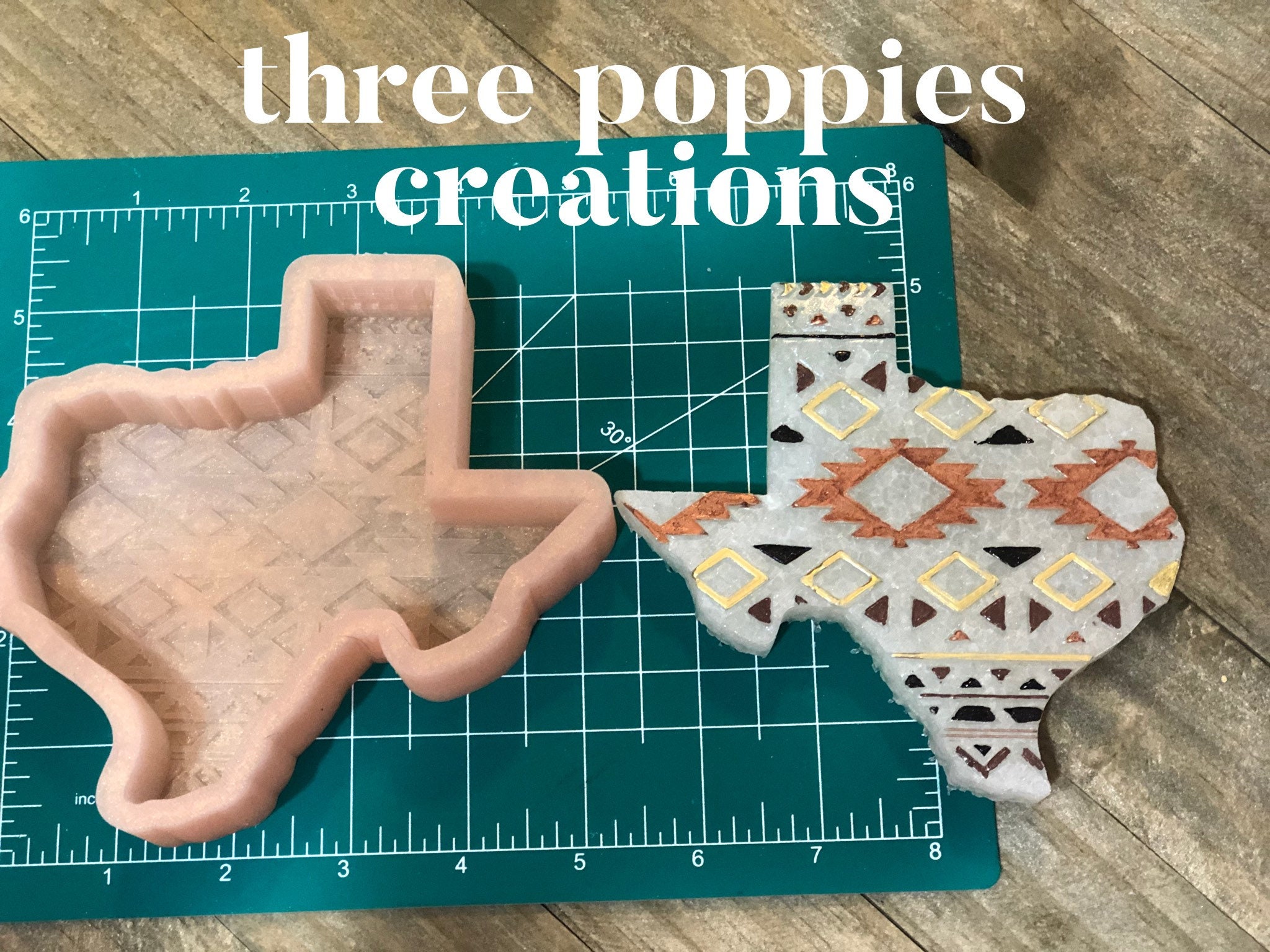 Aztec Texas Silicone Freshie Mold for aroma beads and freshies