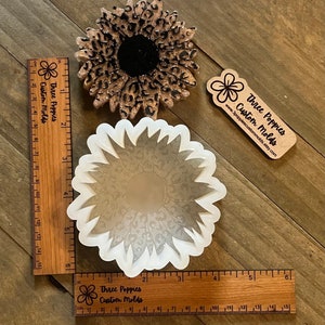 Leopard Sunflower Silicone Freshie Mold for aroma beads and freshies