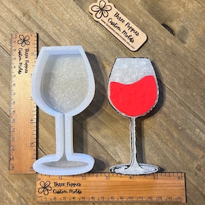 Wine glass Silicone Freshie Mold for aroma beads and freshies