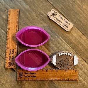Football Vent Clips Set of 2 Silicone Freshie Molds for aroma beads and freshies