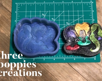 Sisters Freshie Silicone Mold for freshies and aroma beads perfect for Halloween