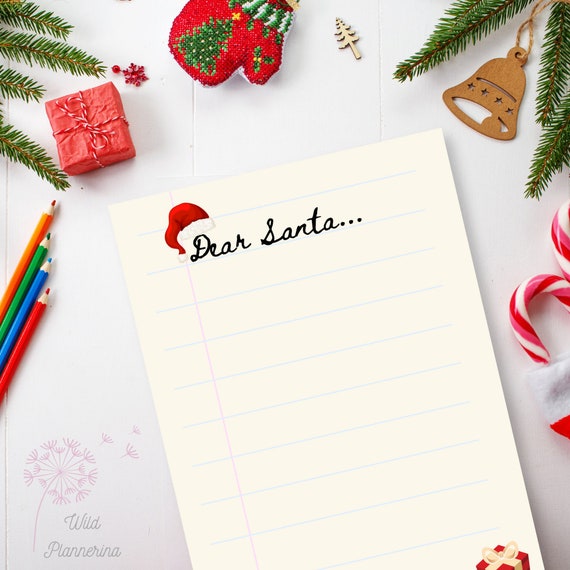 Letter to Santa Santa Letter Template Father Christmas