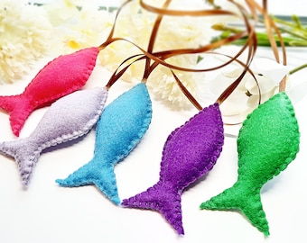 Felt Fish Ornament: Colorful Home or Christmas Decoration