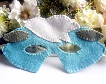 Masque de mouton en feutre – déguisement animal pour enfants et adultes, fête, carnaval, Halloween