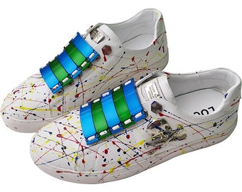 Shoe-Styling Metal Accessories on fashionable sneaker
