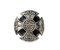 Shoelace buckle, KnightShield, of Xante DIY metal shoe makeover accessories designed by Shoeperman product logo