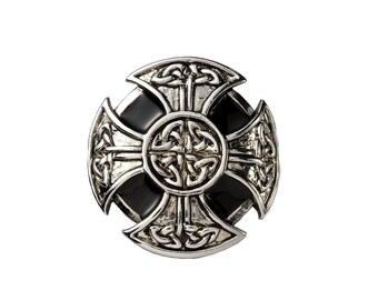 Shoelace buckle, KnightShield, of Xante DIY metal shoe makeover accessories designed by Shoeperman