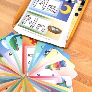 Erstes Schreiben ABC Alphabet deutsch tracing Karten Buchstaben Malen Download Schwungübung PDF Vorlage Vorschule Arbeitsblatt Kinder Lernen Bild 6