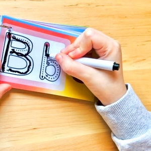 Eerste schrijf ABC alfabet Duitse traceerkaarten Letters schilderen Download schommeloefening PDF-sjabloon Kleuterschoolwerkblad Kinderen leren