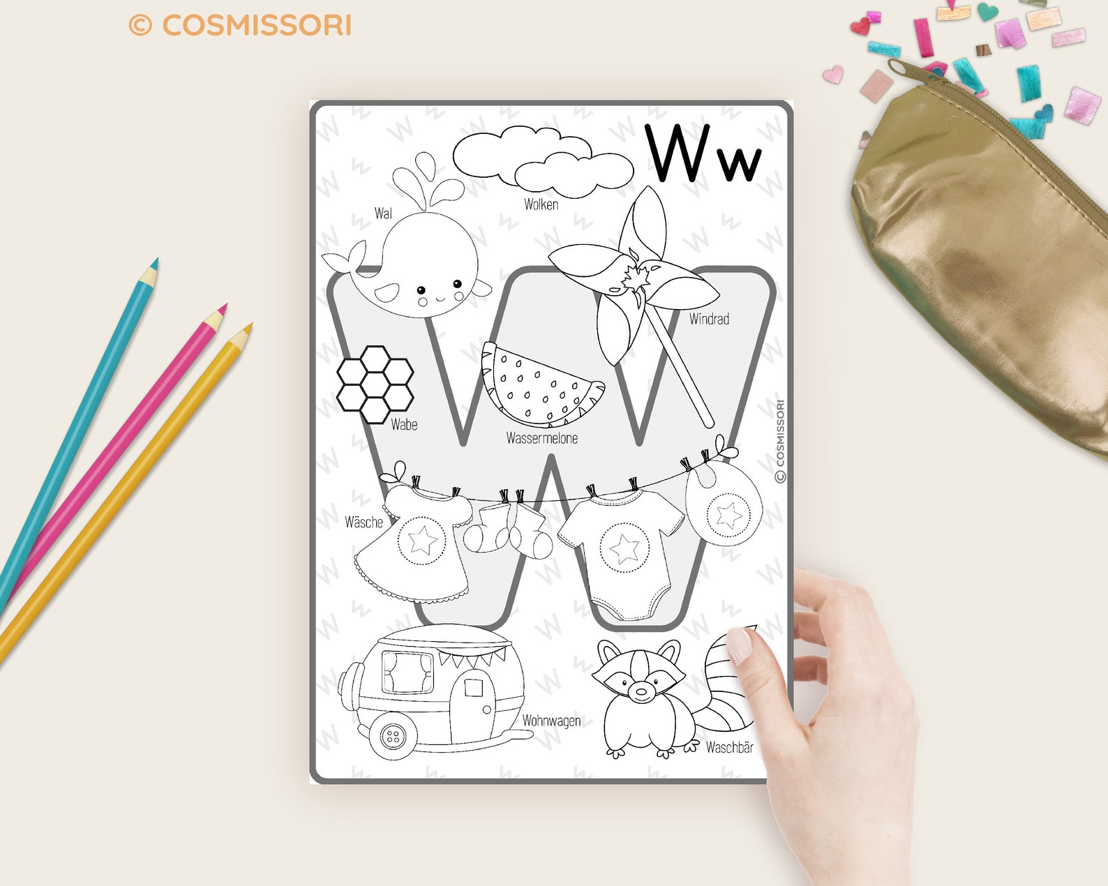 Inital R Coloring Page ABC Coloring Book Alphabet Coloring Page Initial Sounds Pictures ...