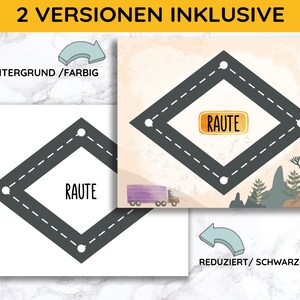 TAPETES DE JUEGO para dar forma a los coches de juguete de seguimiento de vehículos de juguete Montessori habilidades motoras DIY juguete regalo niño Alemán imagen 3