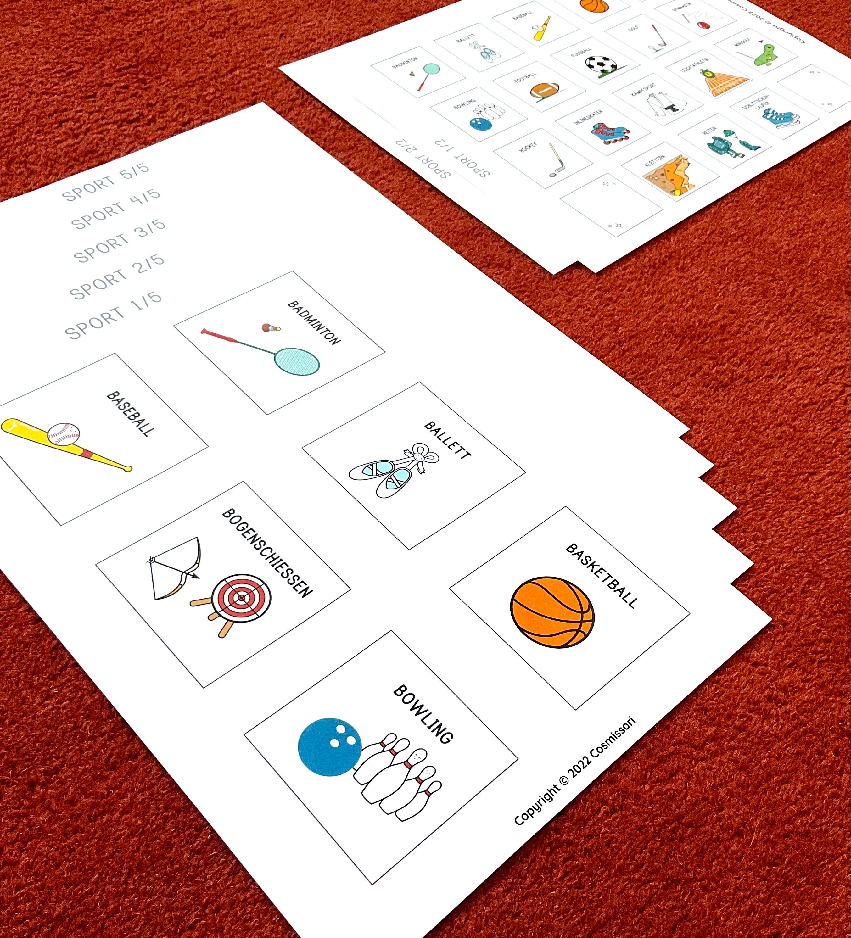 Kids Pictogram Routine Sport Icons Pictograms Sports Children Cards for Routine Planner Daily ...